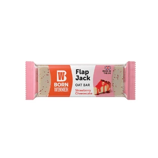 Flap Jack strawberry cheesecake oatmeal bar, 100 g, Born Winner