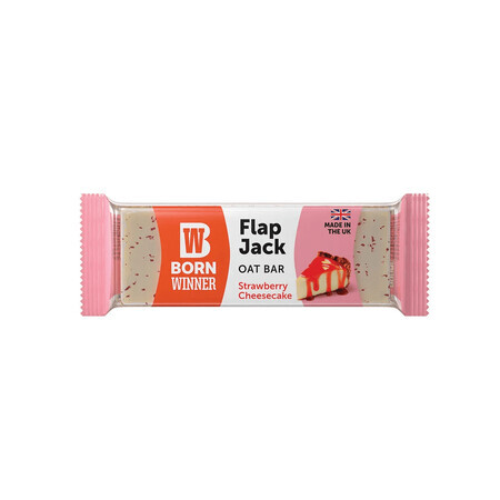 Flap Jack barretta di farina d'avena alla fragola, 100 g, Born Winner