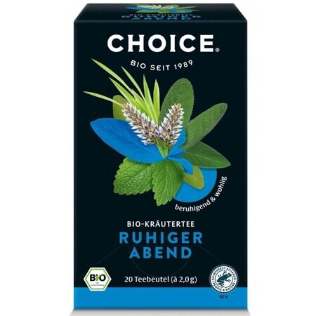 Ceai bio de plante seara linistita Choice, 20 plicuri, Yogi Tea