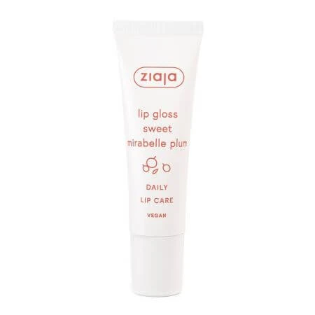 Lipgloss met zoete pruim Lipverzorging, 12 ml, Ziaja