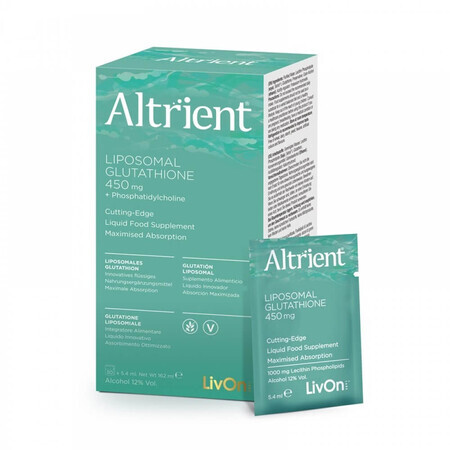 Altrient Liposomal Glutathione, 450 mg, 30 sachets, LivOn