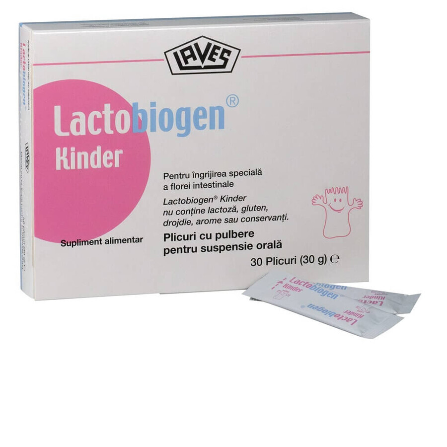 Lactobiogen Kinder, 30 sachets, Laves