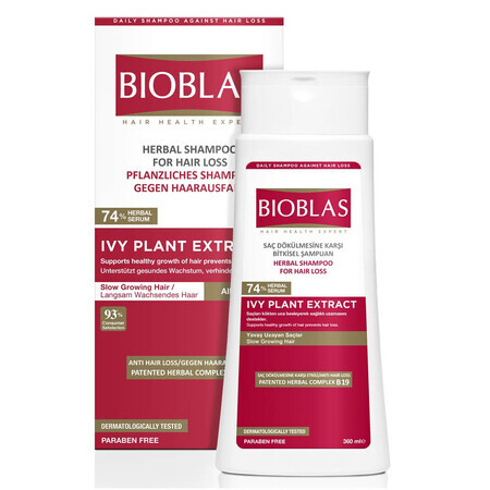 Anti-fall shampoo Ivy + Phytosterol, 360 ml, Bioblas