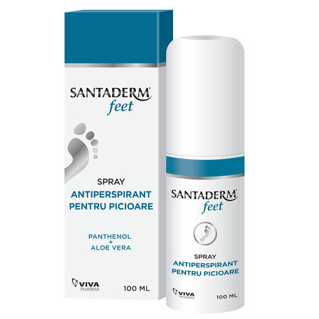 Santaderm 4feet Antitranspirant Voetspray, 100 ml, Viva Pharma