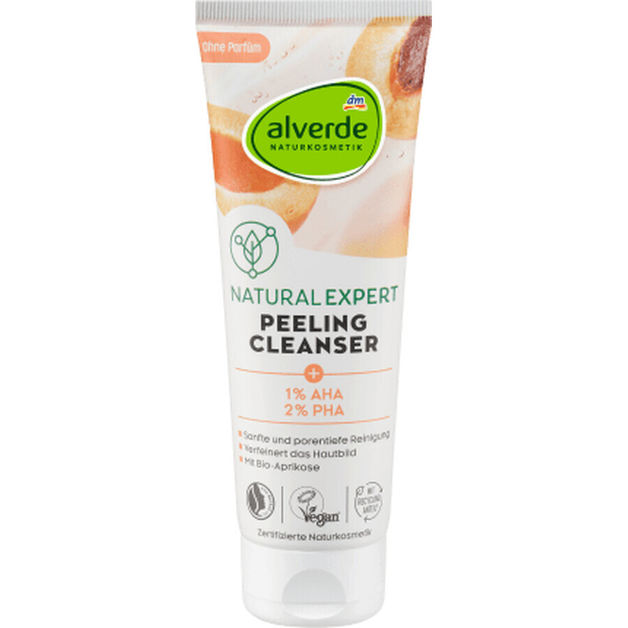 Alverde Naturkosmetik Exfoliërende Gezichts Reinigingsgel, 125 ml