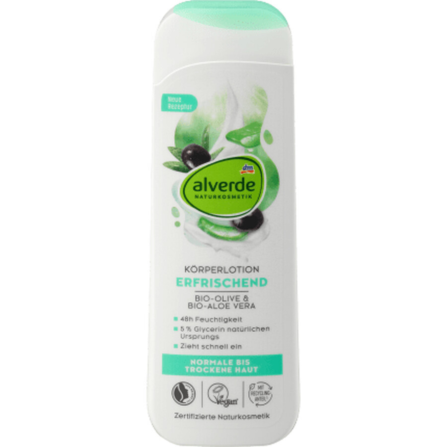 Alverde Naturkosmetik Lotion corporelle rafraîchissante, 250 ml