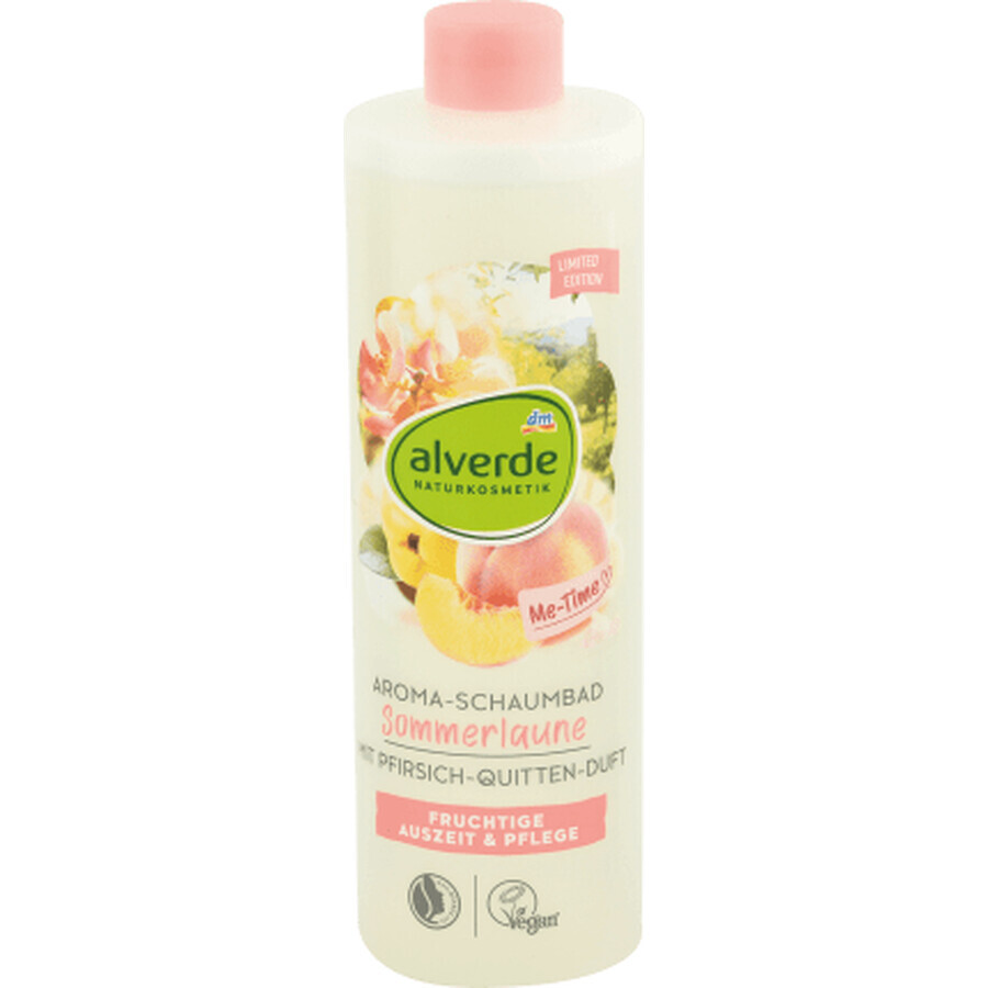 Alverde Naturkosmetik Badeschaum mit Pfirsich- und Quittenaroma, 400 ml