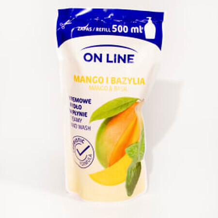 ON LINE Reserve vloeibare zeep mango en basilicum, 500 ml