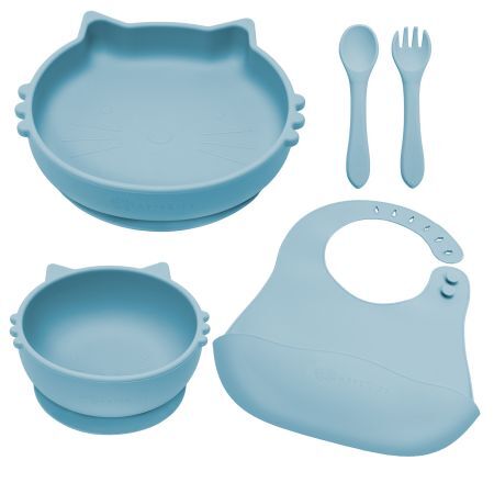 Set di deviazione in silicone Kitty, blu acqua, Appekids