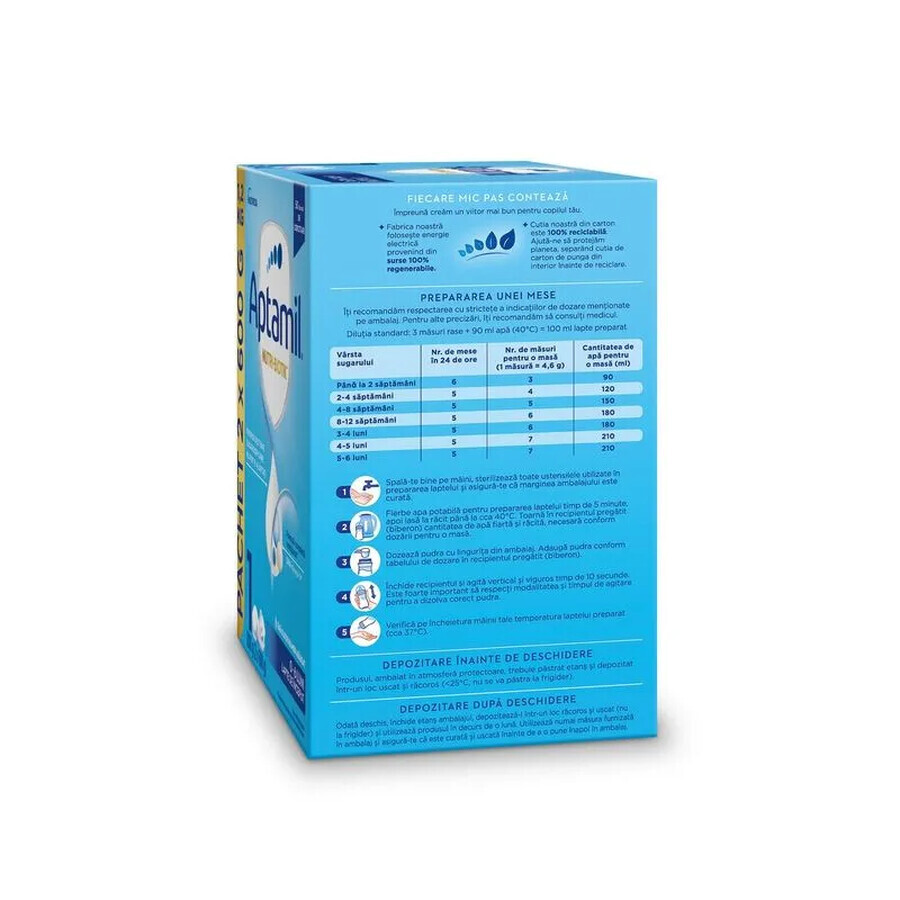 Aptamil Nutri-Biotik 1, 0-6 mesi, 1200 g, Nutricia