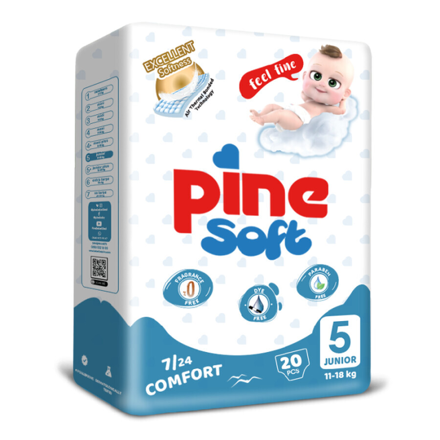 PINE Couches Junior marema 5 , 11-18 kg x 20 pcs