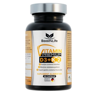Vitamin D3 + K2 Premium GreenCaps, 60 Capsules, Boost4Life