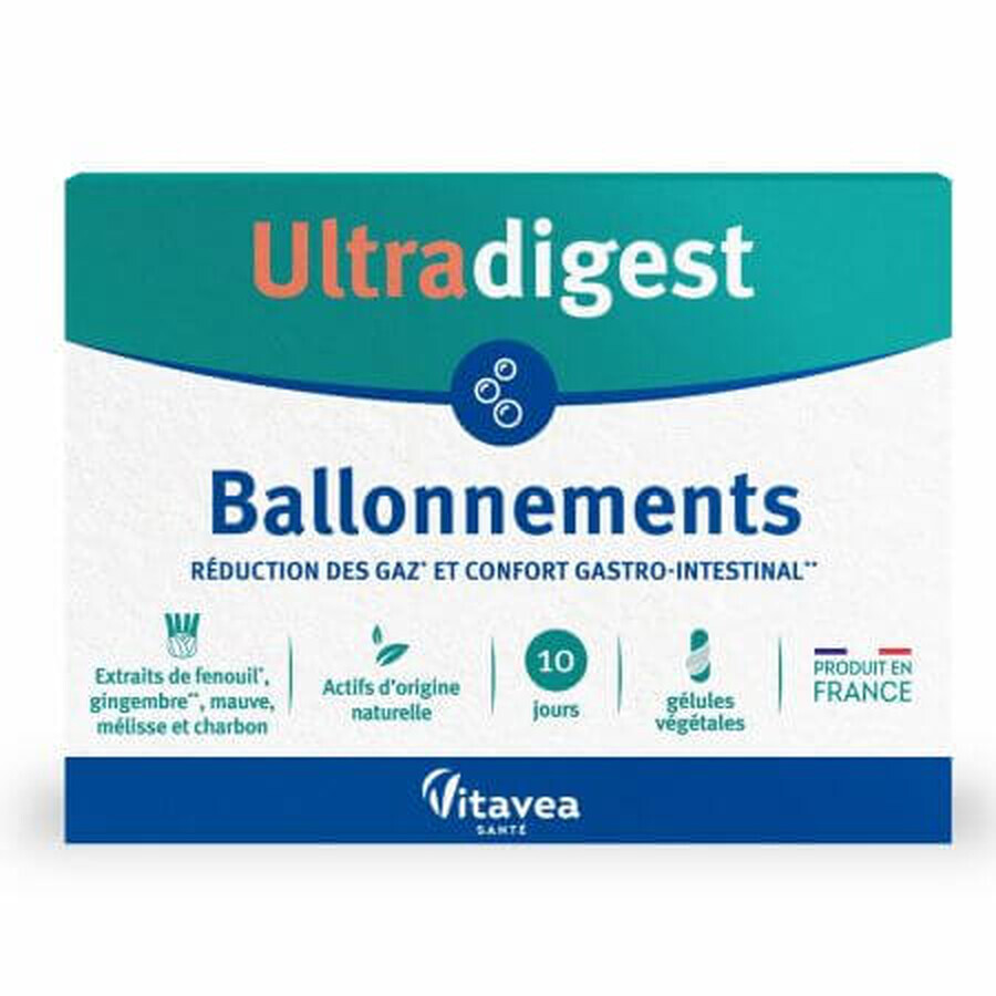 Opgeblazen gevoel Ultradigest, 30 capsules, Vitavea Sante