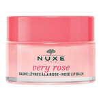 Very Rose Moisturizing Lip Balm with Rose Oil, 15 g, Nuxe