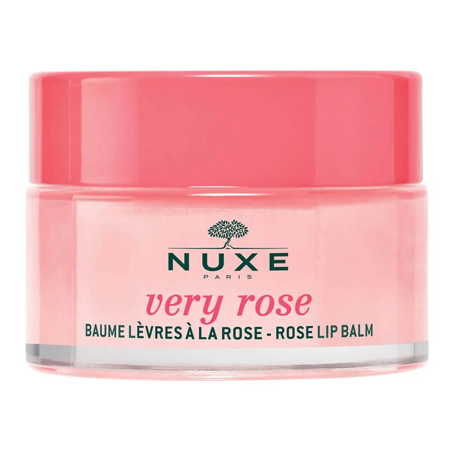 Very Rose Moisturizing Lip Balm with Rose Oil, 15 g, Nuxe