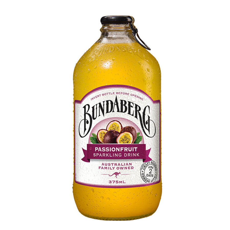 Bebida de zumo de fruta de la pasión carabogazo, 375 ml, Bundaberg