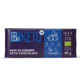 Organic Chocolate with Blueberries Keto, 40 g, Cocoa