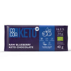 Chocolat biologique aux myrtilles Keto, 40 g, Cacao