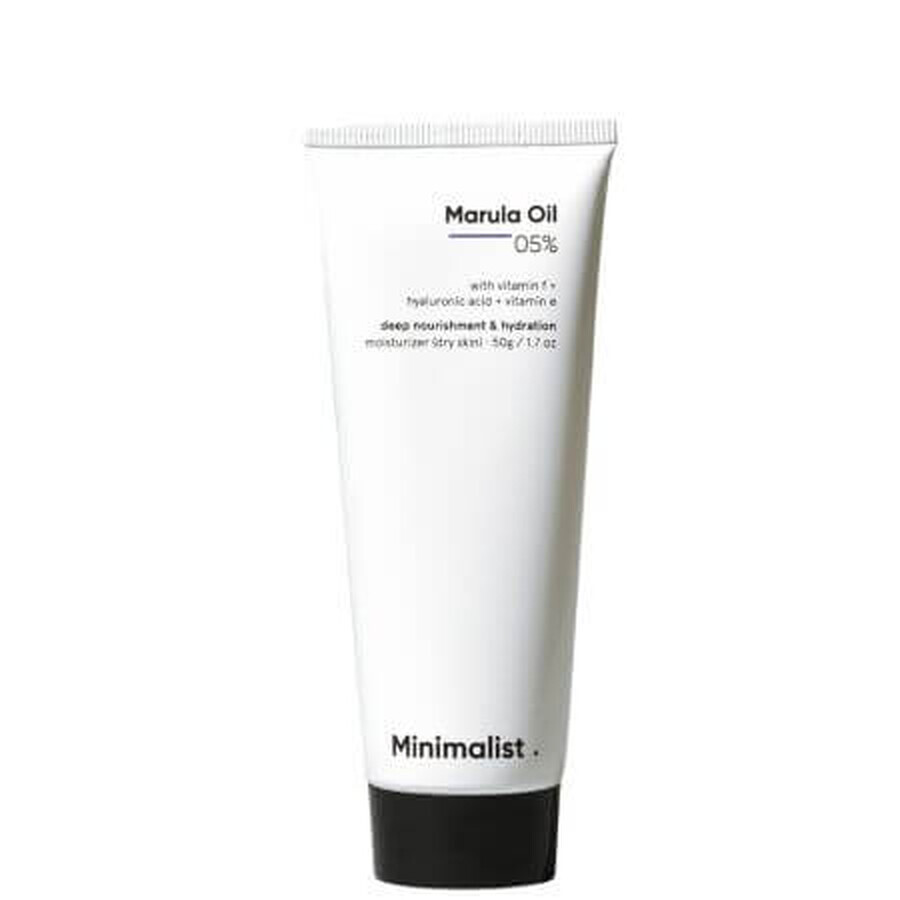 Hydraterende crème met 5% Marula-olie voor gezicht, 50 g, Minimalist