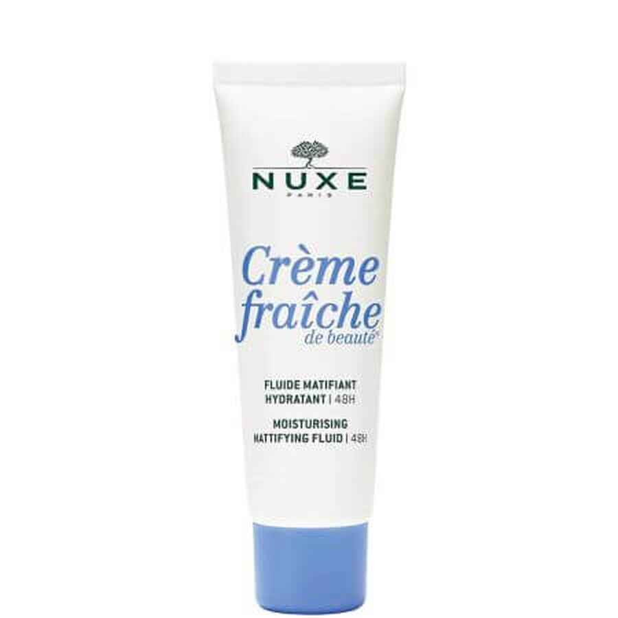 Feuchtigkeitsfluid 48H mit mattierendem Effekt Creme Fraiche de Beaute, 50 ml, Nuxe