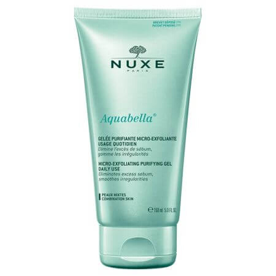 Micro-exfoliërende zuiverende gel voor gemengde huid Aquabella, 150 ml, Nuxe