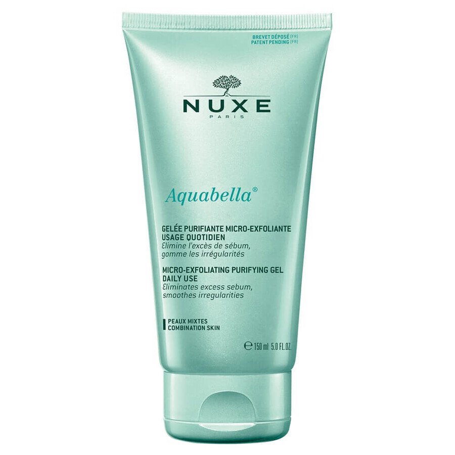 Gel micro-exfoliant purifiant pour peaux mixtes Aquabella, 150 ml, Nuxe