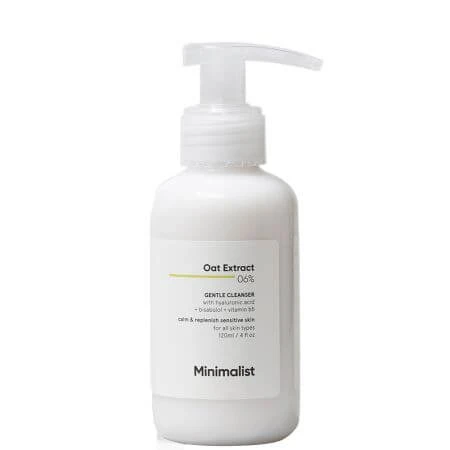Crema-gel delicata con il 6% di estratto di avena, 120 ml, Minimalista