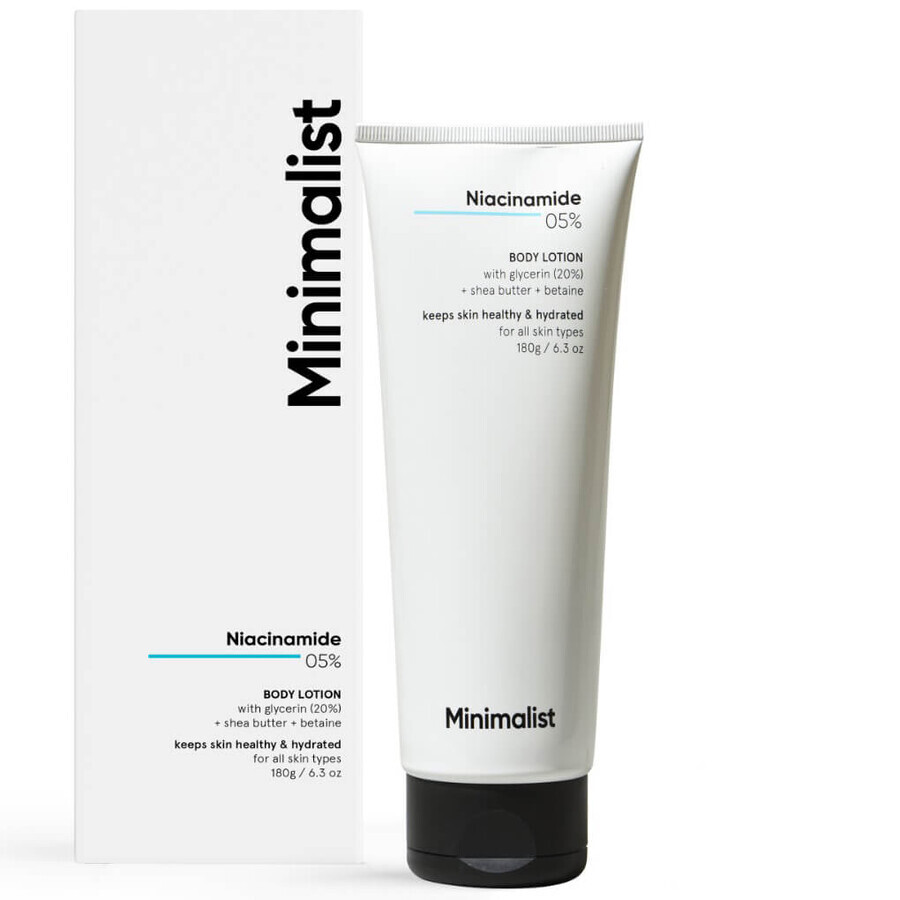 Lozione per il corpo con 5% di niacinamide, 180 g, Minimalist