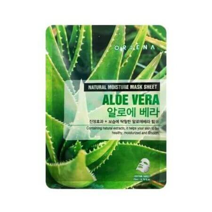 Aloe Natural Moisture Mask Blatt, 23 ml, Orjena