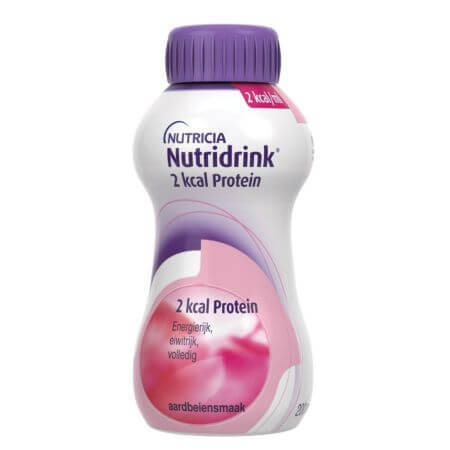 Nutridrink mit Erdbeergeschmack 2 kcal Protein, 200 ml, Nutricia