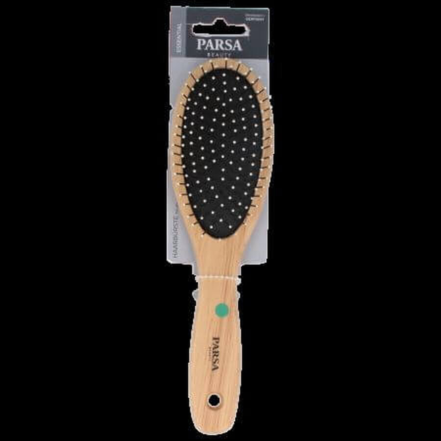 Spazzola per capelli in legno con perni in metallo plastificato Beauty, Parsa