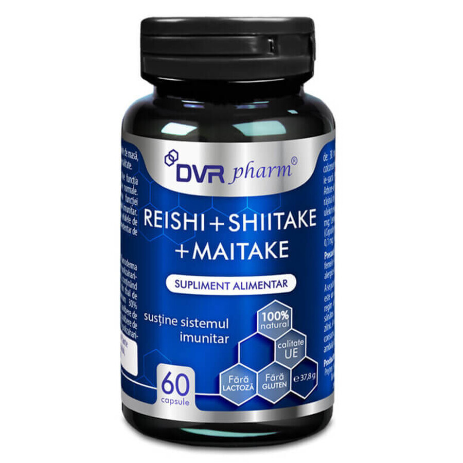 Reishi + Shiitake + Maitake, 60 gélules, DVR Pharm