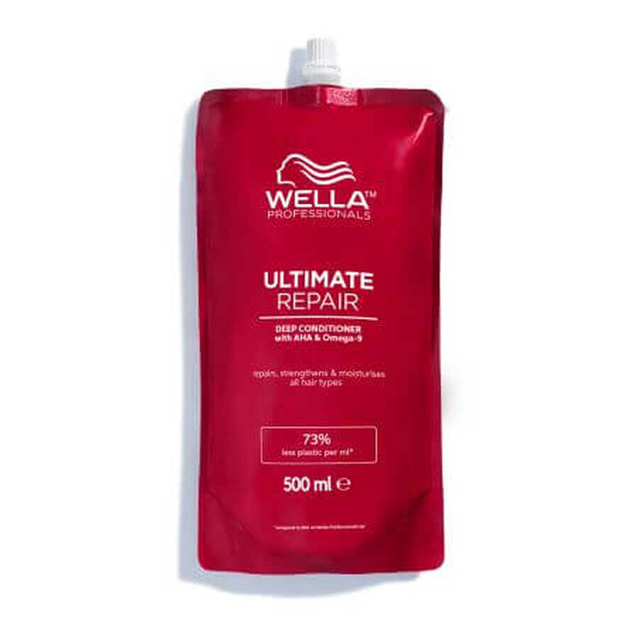 Ultimate Repair Conditioning Conditioner con AHA e Omega 9 per capelli danneggiati, 500 ml, Wella Professionals