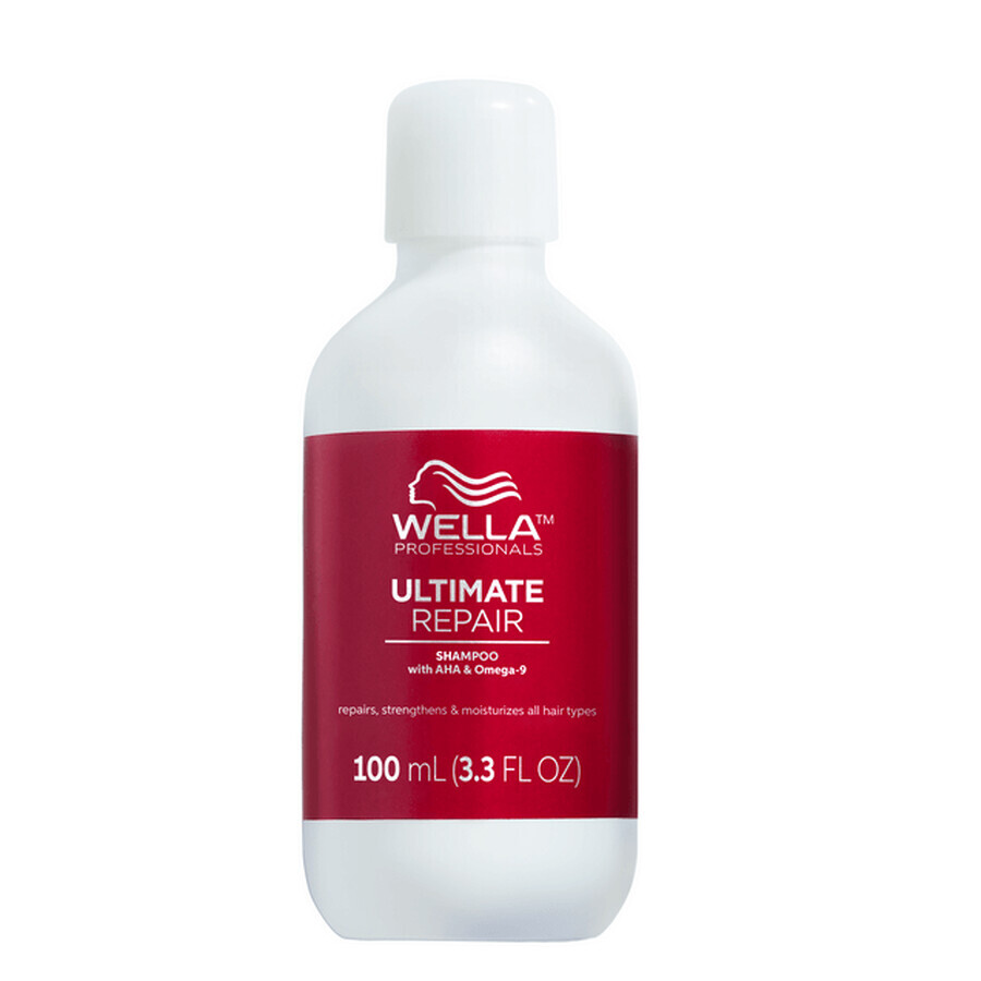 Shampooing avec AHA et Omega 9 pour cheveux abîmés Ultimate Repair, 100ml, Wella Professionals