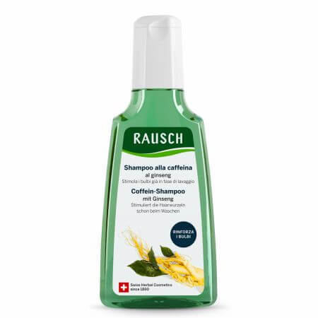 Shampoo tegen haaruitval met ginseng en cafeïne, 200 ml, Rausch