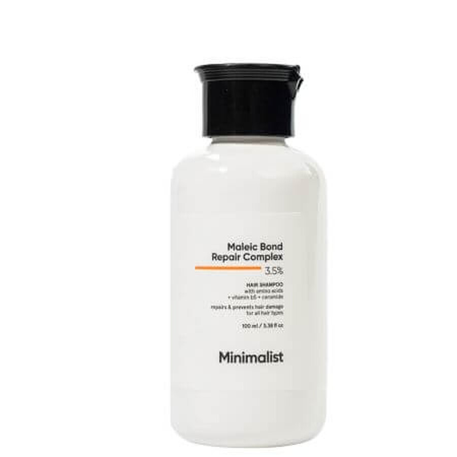 Shampoo riparatore per capelli danneggiati Maleic Bond Repair Complex 3,5%, 250 ml, Minimalist