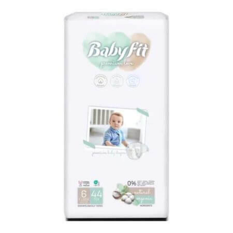 Diaper Bio Jumbo XL, No. 6, +16 Kg, 44 pieces, Babyfit