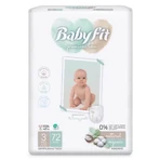 Pannolini biologici Jumbo Midi, n. 3, 4-9 kg, 72 pezzi, Babyfit
