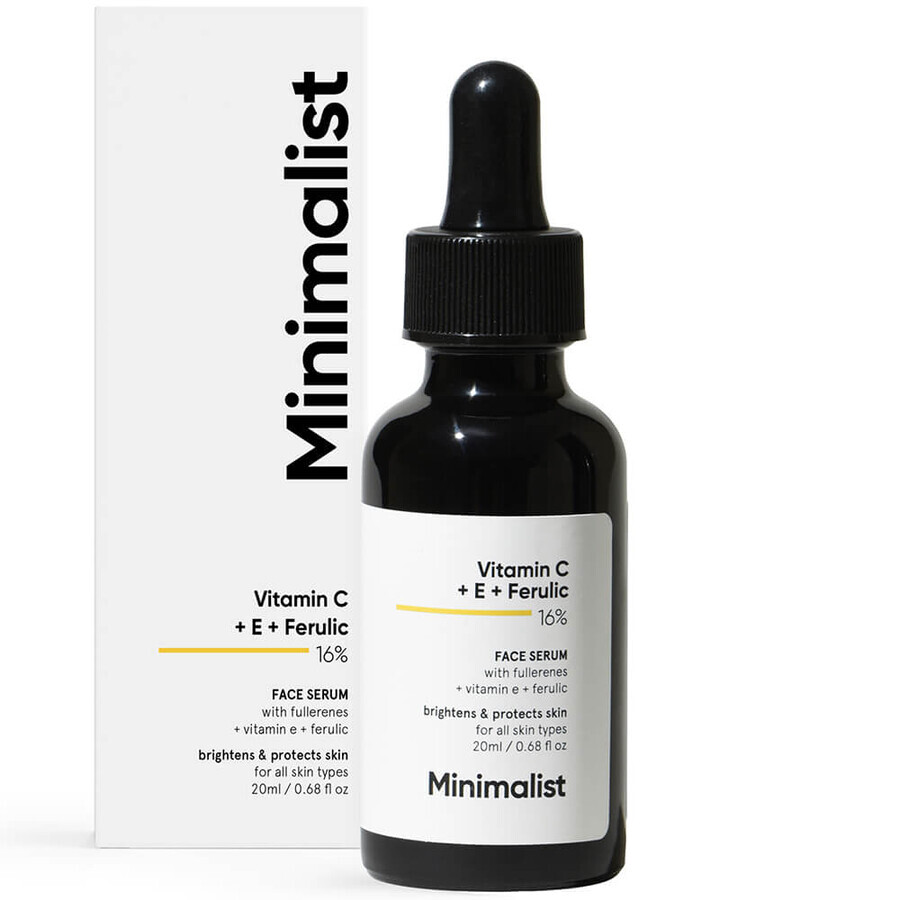 Serum met vitamine C, E en Ferulic 16%, 30 ml, Minimalist