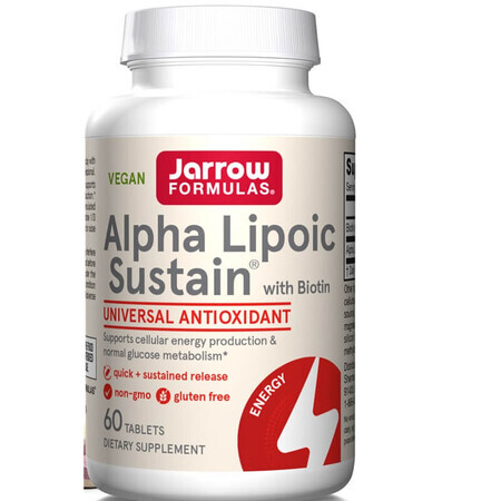 Alpha Lipoic Sustain, 300 mg, 60 comprimés, Secom