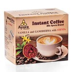 Koffie met ganoderma, stevia en vanille Oploskoffiemix, 10 builtjes, Ayura Herbal