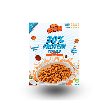 Kokosnuss-Protein-Müsli, vegan, zucker- und glutenfrei, 250 g, Mister Iron