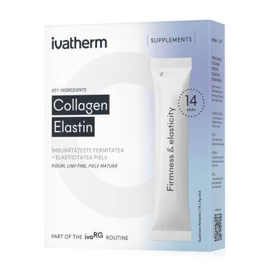 Colagen si Elastina, fermitate si elasticitate, 14 plicuri, Ivatherm