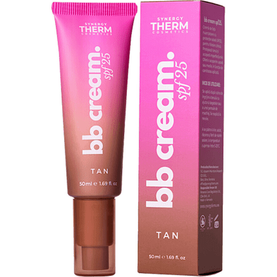 Tinted face cream SPF25 BB Cream Tan, 50 ml, Synergy Therm