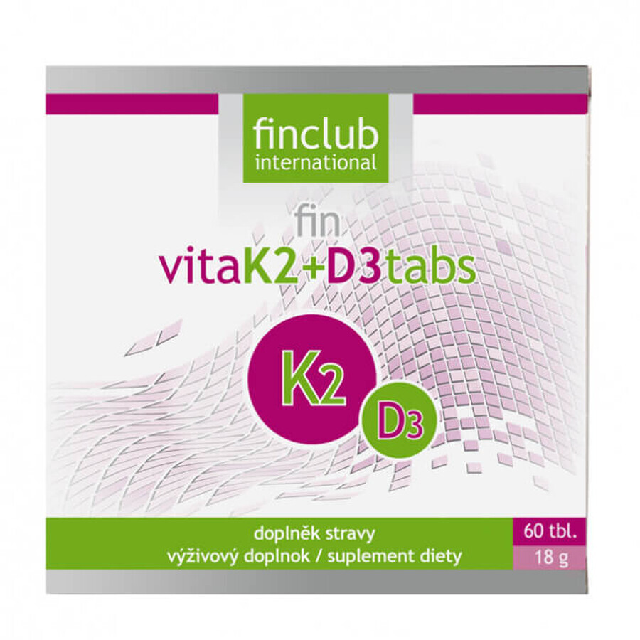 Fin VitaK2+D3tabs, 60 comprimés, Finclub