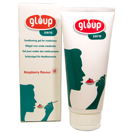 Gloup Zero slikgel met frambozensmaak, 150 ml, Rushwood