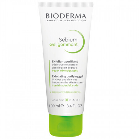 Bioderma Sebium - Gel Gommant Gel Esfoliante Purificante e Levigante, 100ml