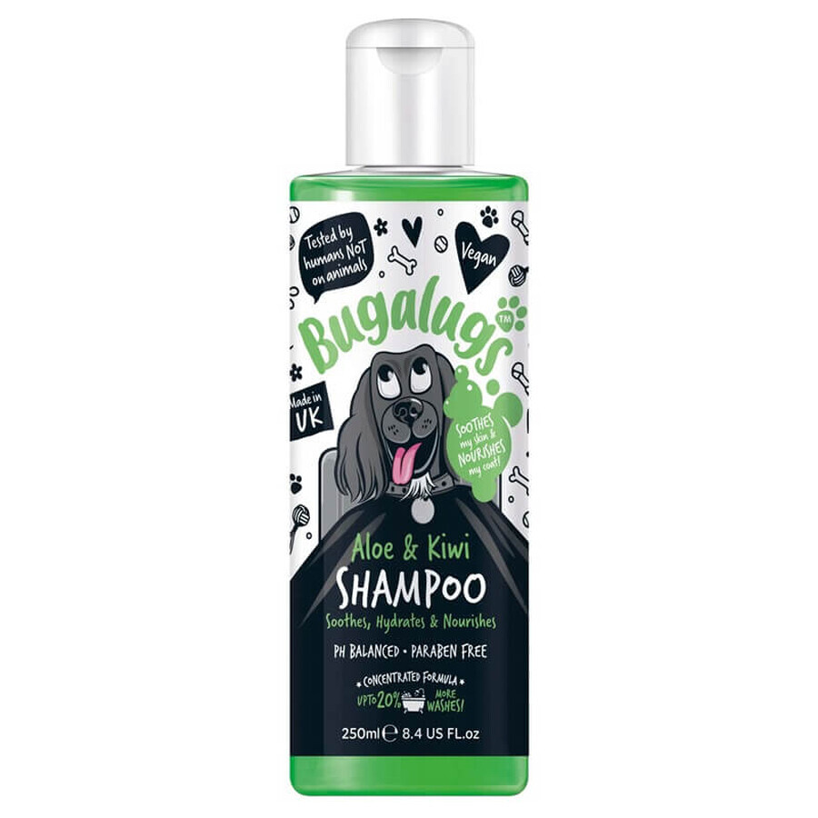 Shampoo met aloë en kiwi voor honden Bugalugs, 250 ml, Lakeland Cosmetics