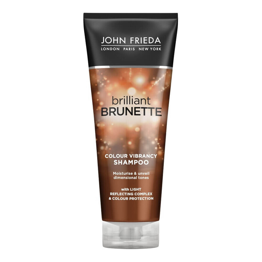 Sampon pentru par inchis la culoare Brilliant Brunette, 250 ml, John Frieda