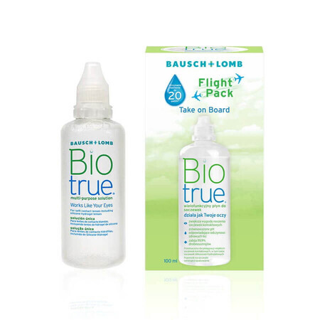 Biotrue Mehrzwecklösung Flight Pack, 100 ml, Bausch Lomb